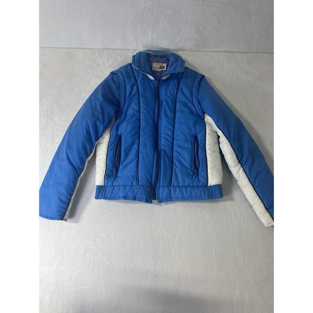 Vintage Sears Windbreaker 80s 90s Sears Women’s Jacket Blue Zip Up Retro Size M